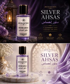 Silver Ahsas Perfume by JR Collection – Premium, Long Lasting & Luxurious Unisex Fragrance