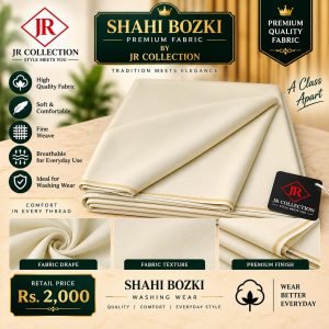Shahi Boski Premium Suiting Fabric by JR Collection – Soft, Breathable & All-Season Washable Wear