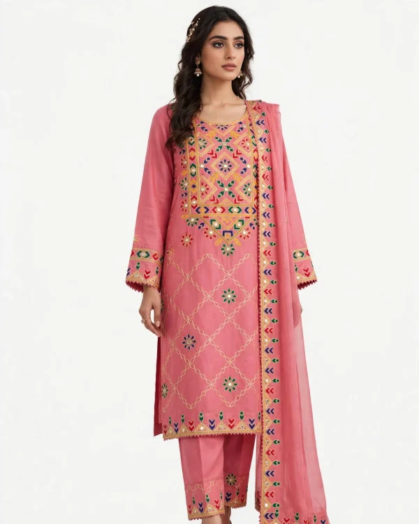 WhatsApp Image 2026-09-26 at 12.01.54 PM Balochi Mirror Work Pink 2Pc Suit – Heavy Embroidered | JR Collection