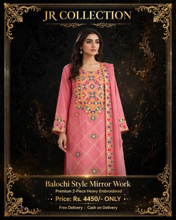 WhatsApp Image 2026-09-26 at 12.03.29 PM Balochi Mirror Work Pink 2Pc Suit – Heavy Embroidered | JR Collection