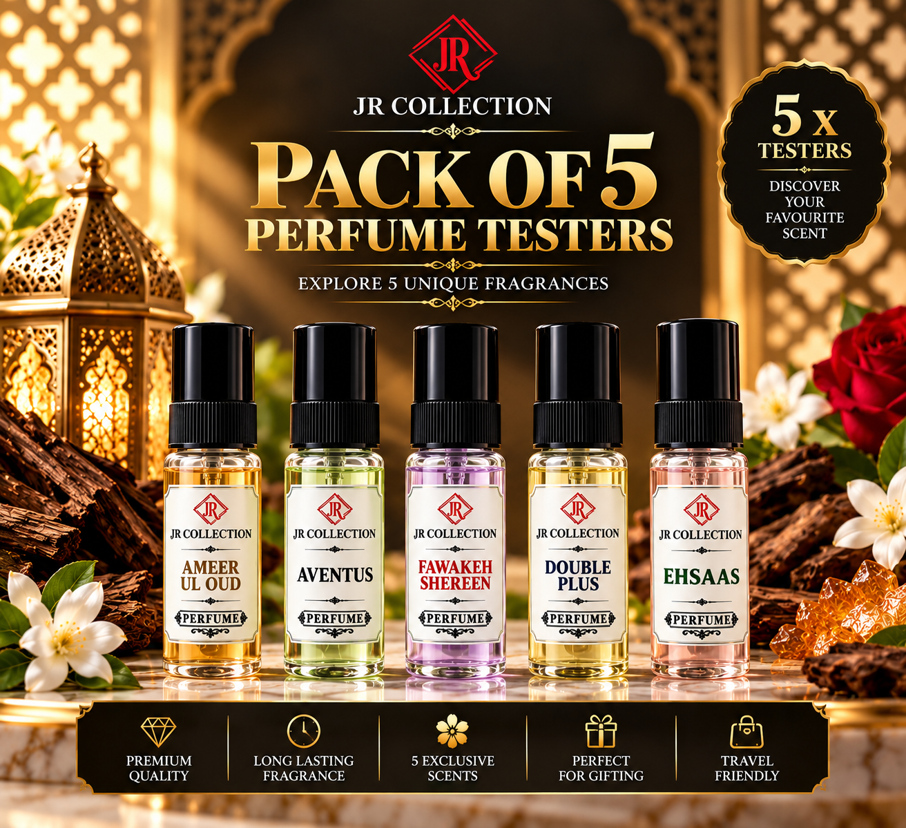 Pack of 5 Testers
