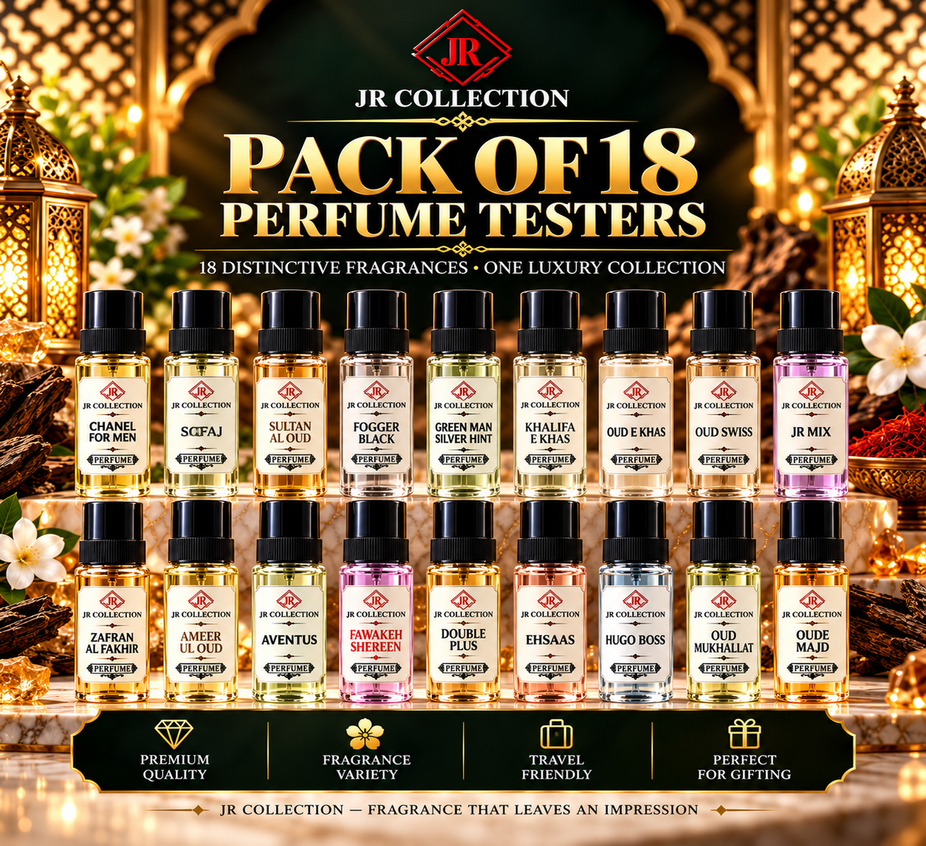 Pack of 18 Testers